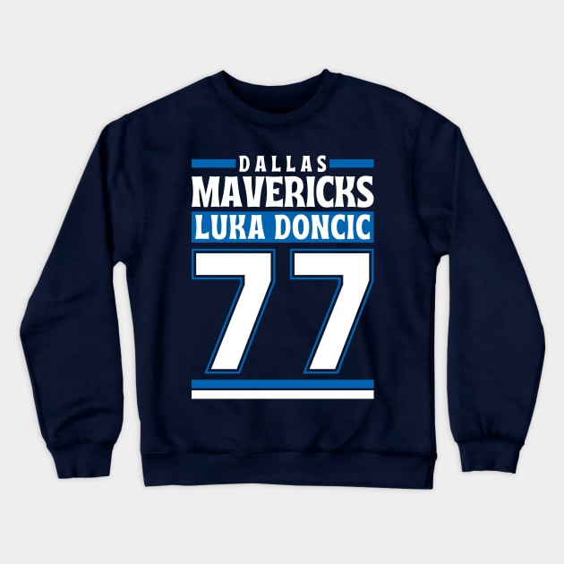 Dallas Mavericks Doncic 77 Basketball Limited Edition Crewneck Sweatshirt by Astronaut.co